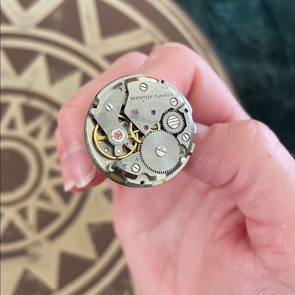Seventeen 17 Jewels Watch Part Ring Steampunk